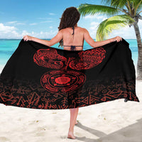 Viking Pride of Yorkshire Sarong Red Odin’s Ravens Nordic - Wonder Print Shop