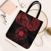 Viking Pride of Yorkshire Tote Bag Red Odin’s Ravens Nordic - Wonder Print Shop
