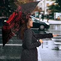 Viking Pride of Yorkshire Umbrella Red Odin’s Ravens Nordic - Wonder Print Shop