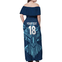 Custom Derbyshire Cricket Spirit Family Matching Off Shoulder Maxi Dress and Hawaiian Shirt Derbyshire Falcons Sporty Style - Wonder Print Shop