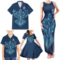 Custom Derbyshire Cricket Spirit Family Matching Tank Maxi Dress and Hawaiian Shirt Derbyshire Falcons Sporty Style - Wonder Print Shop