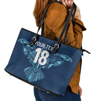 Custom Derbyshire Cricket Spirit Leather Tote Bag Derbyshire Falcons Sporty Style - Wonder Print Shop
