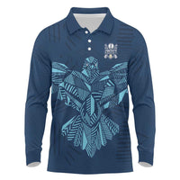 Custom Derbyshire Cricket Spirit Long Sleeve Polo Shirt Derbyshire Falcons Sporty Style - Wonder Print Shop