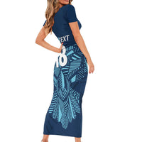 Custom Derbyshire Cricket Spirit Short Sleeve Bodycon Dress Derbyshire Falcons Sporty Style - Wonder Print Shop