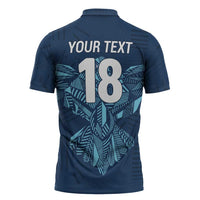 Custom Derbyshire Cricket Spirit Zipper Polo Shirt Derbyshire Falcons Sporty Style - Wonder Print Shop