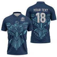 Custom Derbyshire Cricket Spirit Zipper Polo Shirt Derbyshire Falcons Sporty Style - Wonder Print Shop