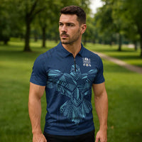 Custom Derbyshire Cricket Spirit Zipper Polo Shirt Derbyshire Falcons Sporty Style - Wonder Print Shop