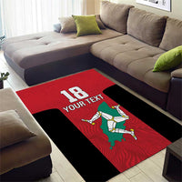 Custom Isle of Man Cricket Area Rug Quocunque Jeceris Stabit - Wonder Print Shop