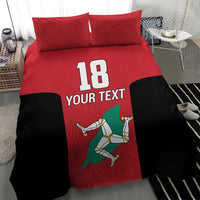 Custom Isle of Man Cricket Bedding Set Quocunque Jeceris Stabit - Wonder Print Shop
