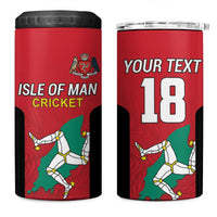 Custom Isle of Man Cricket 4 in 1 Can Cooler Tumbler Quocunque Jeceris Stabit - Wonder Print Shop
