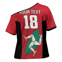 Custom Isle of Man Cricket Cross Shoulder Shirt Quocunque Jeceris Stabit - Wonder Print Shop