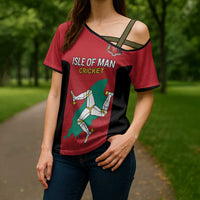 Custom Isle of Man Cricket Cross Shoulder Shirt Quocunque Jeceris Stabit - Wonder Print Shop