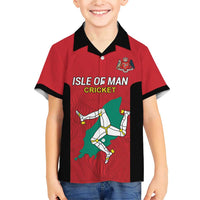 Custom Isle of Man Cricket Family Matching Short Sleeve Bodycon Dress and Hawaiian Shirt Quocunque Jeceris Stabit - Wonder Print Shop