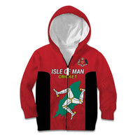 Custom Isle of Man Cricket Kid Hoodie Quocunque Jeceris Stabit - Wonder Print Shop