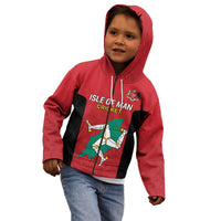 Custom Isle of Man Cricket Kid Hoodie Quocunque Jeceris Stabit - Wonder Print Shop