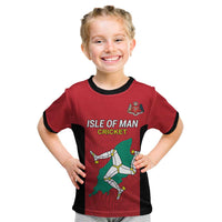 Custom Isle of Man Cricket Kid T Shirt Quocunque Jeceris Stabit - Wonder Print Shop