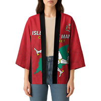 Custom Isle of Man Cricket Kimono Quocunque Jeceris Stabit - Wonder Print Shop
