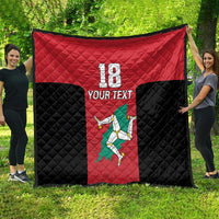 Custom Isle of Man Cricket Quilt Quocunque Jeceris Stabit - Wonder Print Shop