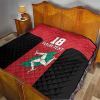 Custom Isle of Man Cricket Quilt Quocunque Jeceris Stabit - Wonder Print Shop