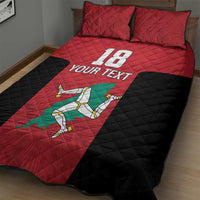 Custom Isle of Man Cricket Quilt Bed Set Quocunque Jeceris Stabit - Wonder Print Shop