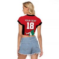 Custom Isle of Man Cricket Raglan Cropped T Shirt Quocunque Jeceris Stabit - Wonder Print Shop