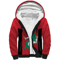 Custom Isle of Man Cricket Sherpa Hoodie Quocunque Jeceris Stabit - Wonder Print Shop