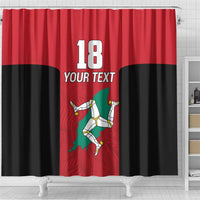 Custom Isle of Man Cricket Shower Curtain Quocunque Jeceris Stabit - Wonder Print Shop