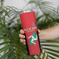 Custom Isle of Man Cricket Skinny Tumbler Quocunque Jeceris Stabit - Wonder Print Shop