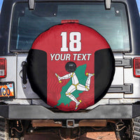 Custom Isle of Man Cricket Spare Tire Cover Quocunque Jeceris Stabit - Wonder Print Shop