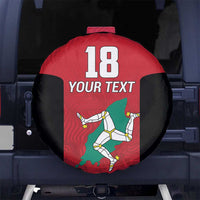 Custom Isle of Man Cricket Spare Tire Cover Quocunque Jeceris Stabit - Wonder Print Shop