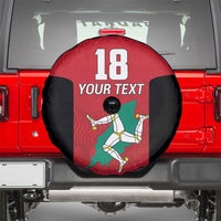 Custom Isle of Man Cricket Spare Tire Cover Quocunque Jeceris Stabit - Wonder Print Shop