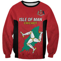 Custom Isle of Man Cricket Sweatshirt Quocunque Jeceris Stabit - Wonder Print Shop
