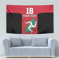 Custom Isle of Man Cricket Tapestry Quocunque Jeceris Stabit - Wonder Print Shop