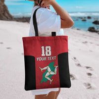Custom Isle of Man Cricket Tote Bag Quocunque Jeceris Stabit - Wonder Print Shop