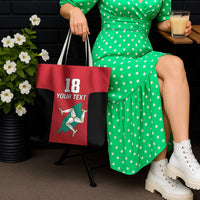 Custom Isle of Man Cricket Tote Bag Quocunque Jeceris Stabit - Wonder Print Shop