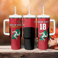 Custom Isle of Man Cricket Tumbler With Handle Quocunque Jeceris Stabit - Wonder Print Shop