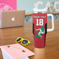 Custom Isle of Man Cricket Tumbler With Handle Quocunque Jeceris Stabit - Wonder Print Shop
