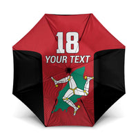 Custom Isle of Man Cricket Umbrella Quocunque Jeceris Stabit - Wonder Print Shop