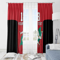 Custom Isle of Man Cricket Window Curtain Quocunque Jeceris Stabit - Wonder Print Shop