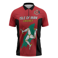Custom Isle of Man Cricket Zipper Polo Shirt Quocunque Jeceris Stabit - Wonder Print Shop