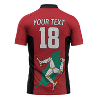 Custom Isle of Man Cricket Zipper Polo Shirt Quocunque Jeceris Stabit - Wonder Print Shop