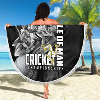 Personalized Isle of Man Cricket Beach Blanket Go Champion - Wonder Print Shop