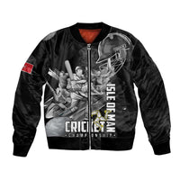 Personalized Isle of Man Cricket Bomber Jacket Go Champion - Wonder Print Shop