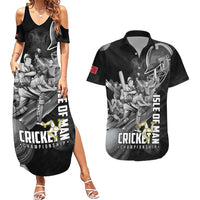 Personalized Isle of Man Cricket Couples Matching Summer Maxi Dress and Hawaiian Shirt Go Champion - Wonder Print Shop