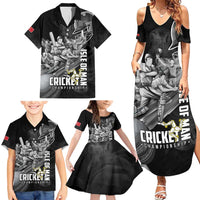 Personalized Isle of Man Cricket Family Matching Summer Maxi Dress and Hawaiian Shirt Go Champion - Wonder Print Shop