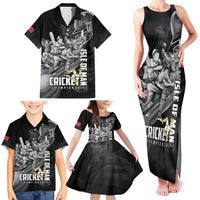 Personalized Isle of Man Cricket Family Matching Tank Maxi Dress and Hawaiian Shirt Go Champion - Wonder Print Shop