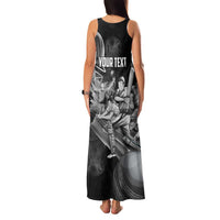 Personalized Isle of Man Cricket Family Matching Tank Maxi Dress and Hawaiian Shirt Go Champion - Wonder Print Shop