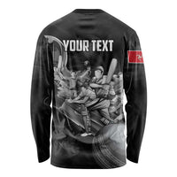 Personalized Isle of Man Cricket Long Sleeve Shirt Go Champion - Wonder Print Shop