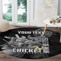Personalized Isle of Man Cricket Round Carpet Go Champion - Wonder Print Shop