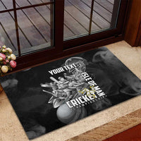 Personalized Isle of Man Cricket Rubber Doormat Go Champion - Wonder Print Shop